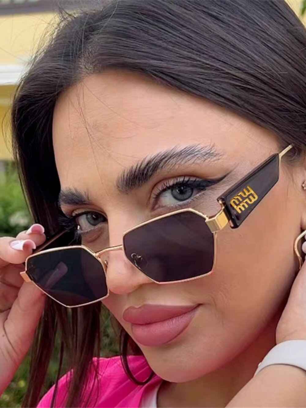 Miu Miu Frameless Sunglasses with UV Protection